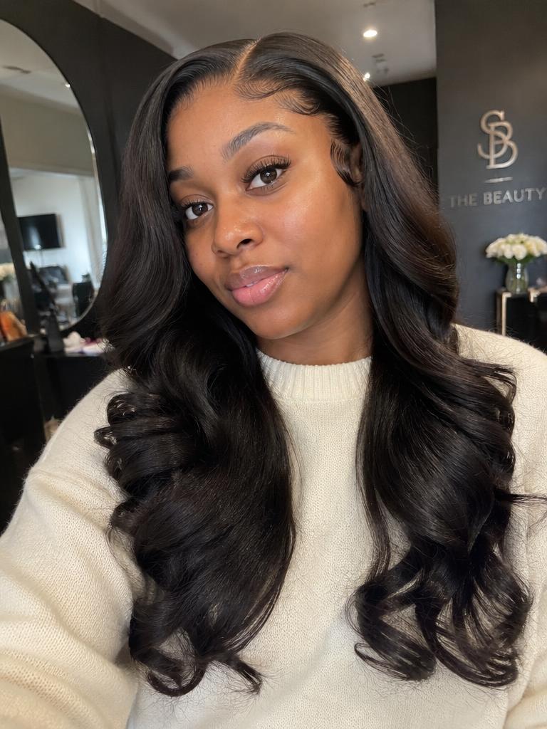 Body-wave wig install and styling