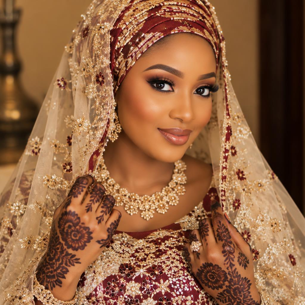 Traditional bridal styling